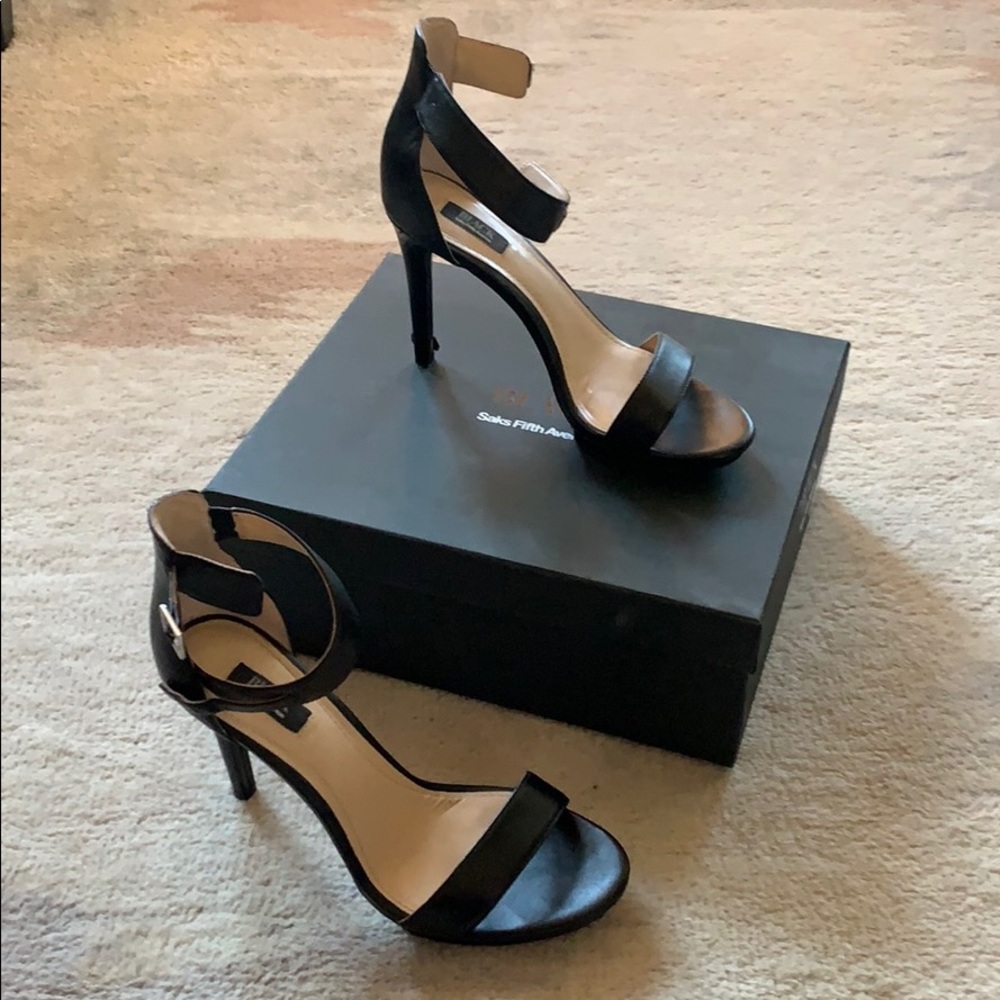 Saks black label strappy stiletto